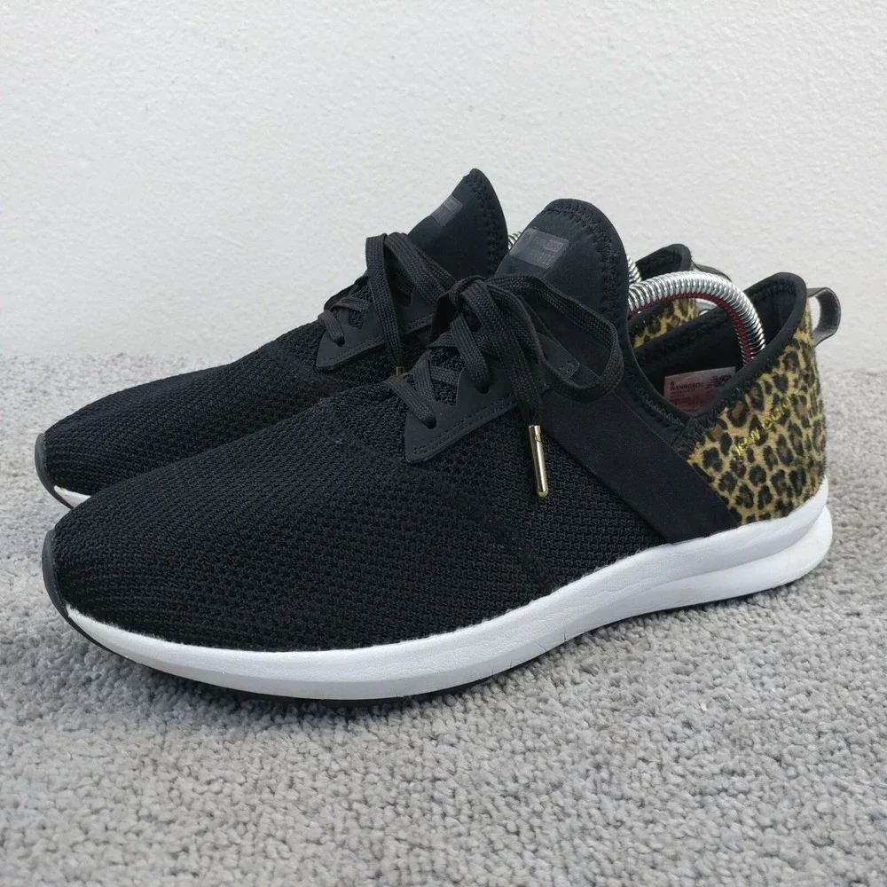 New Balance FuelCore Nergize Womens 11 Black Leopard Running Sneakers WXNRGSD1